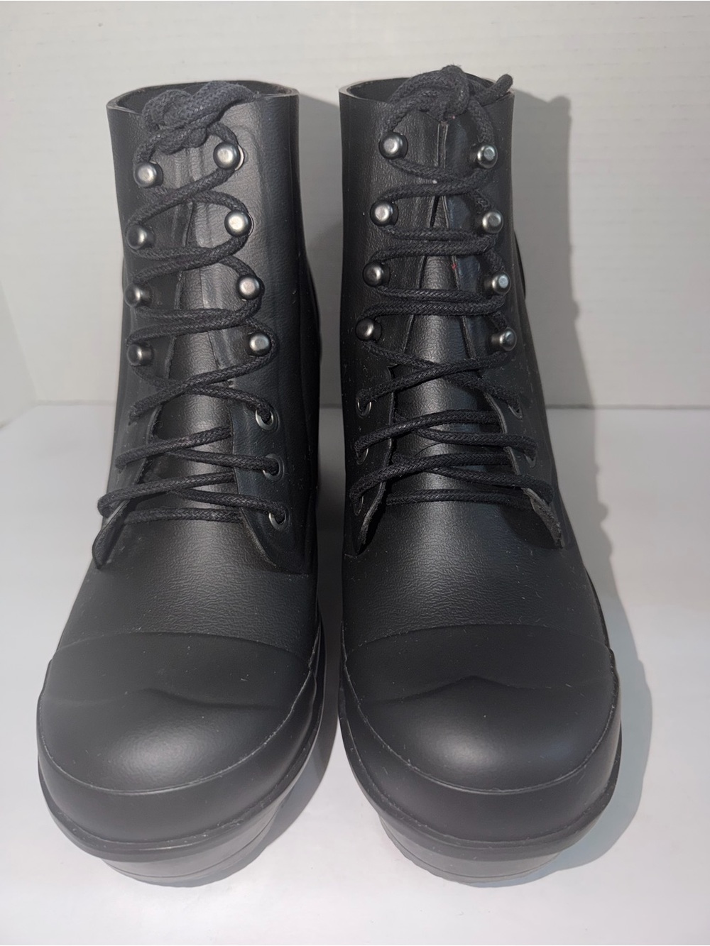 Hunter Women's Lace-Up Rain Boots - Size 10 - Picture 5 of 5